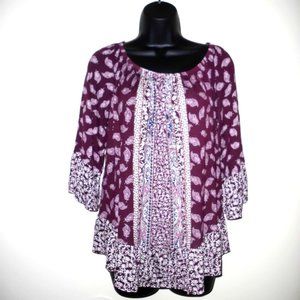 NWT  Style & Co Bohemian Blouse Size Medium